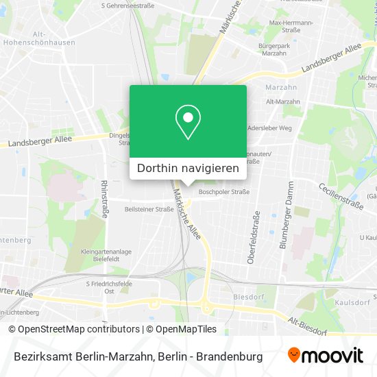 Bezirksamt Berlin-Marzahn Karte