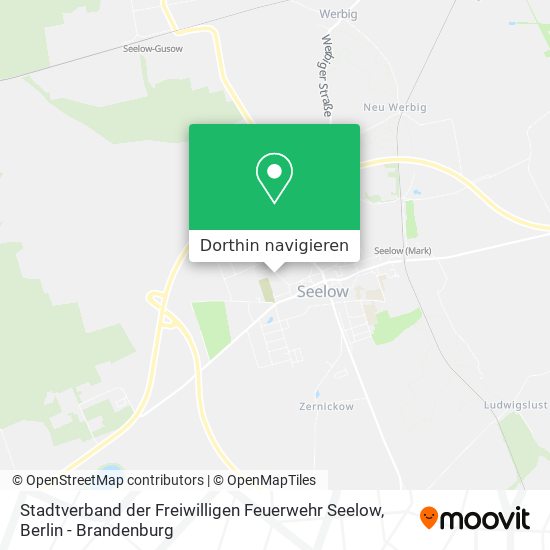 Stadtverband der Freiwilligen Feuerwehr Seelow Karte