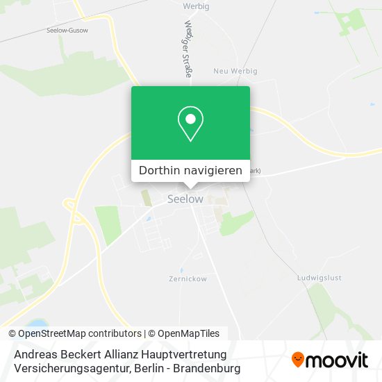 Andreas Beckert Allianz Hauptvertretung Versicherungsagentur Karte