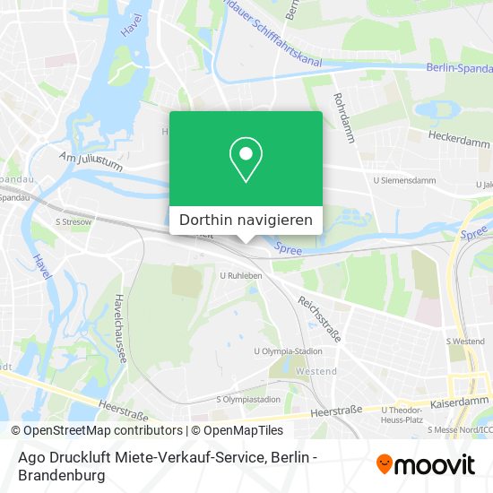 Ago Druckluft Miete-Verkauf-Service Karte