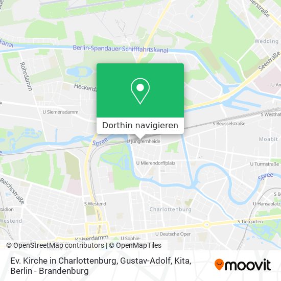 Ev. Kirche in Charlottenburg, Gustav-Adolf, Kita Karte