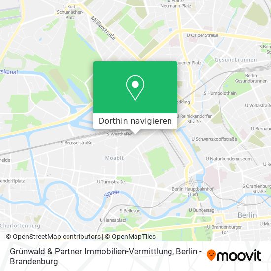 Grünwald & Partner Immobilien-Vermittlung Karte