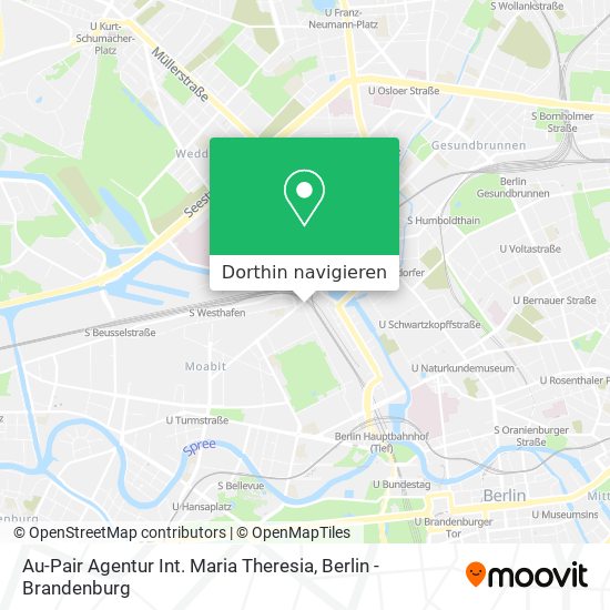 Au-Pair Agentur Int. Maria Theresia Karte