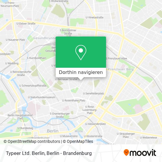 Typeer Ltd. Berlin Karte