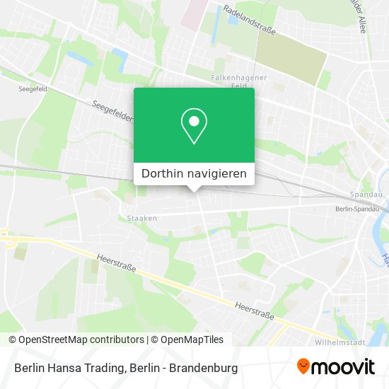 Berlin Hansa Trading Karte
