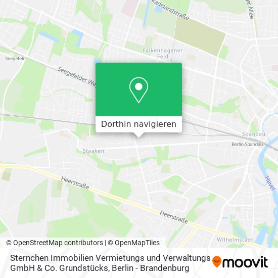 Sternchen Immobilien Vermietungs und Verwaltungs GmbH & Co. Grundstücks Karte