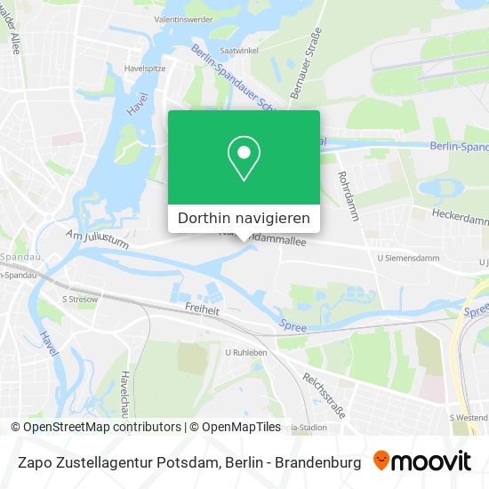 Zapo Zustellagentur Potsdam Karte