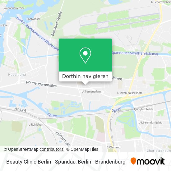 Beauty Clinic Berlin - Spandau Karte