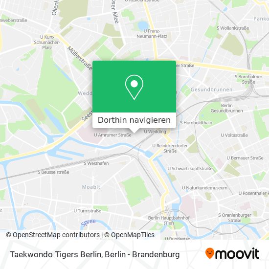 Taekwondo Tigers Berlin Karte