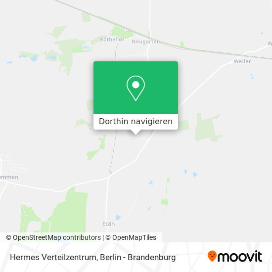 Hermes Verteilzentrum Karte