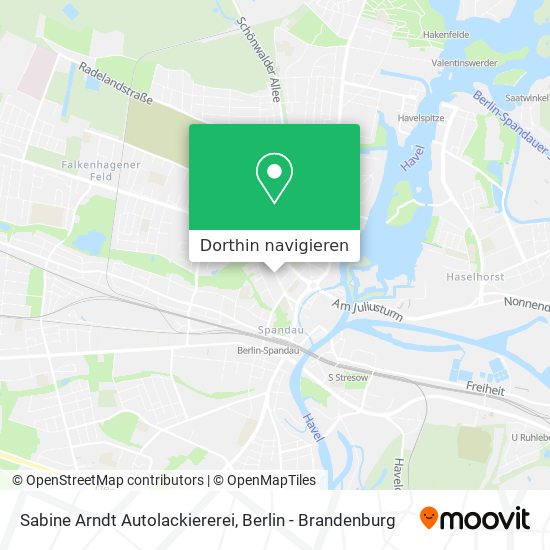 Sabine Arndt Autolackiererei Karte