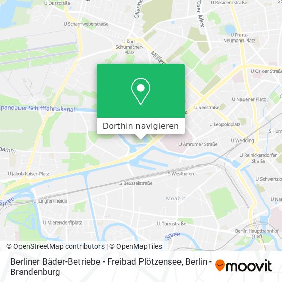 Berliner Bäder-Betriebe - Freibad Plötzensee Karte