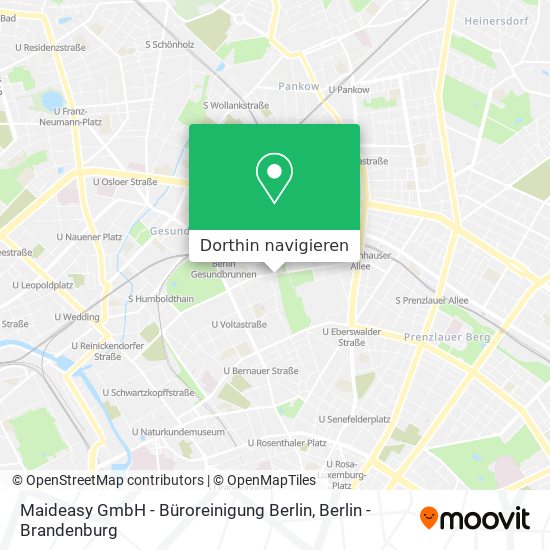 Maideasy GmbH - Büroreinigung Berlin Karte