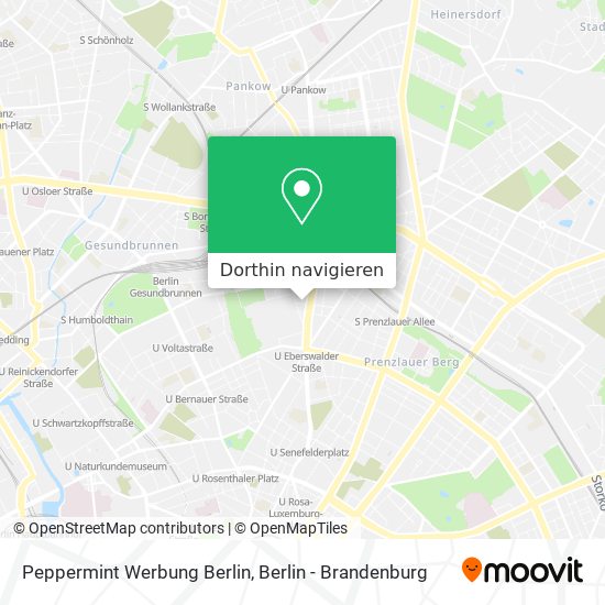 Peppermint Werbung Berlin Karte