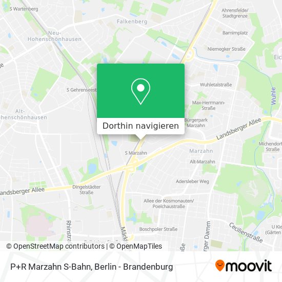 P+R Marzahn S-Bahn Karte