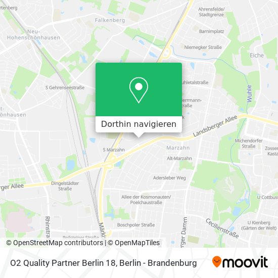 O2 Quality Partner Berlin 18 Karte