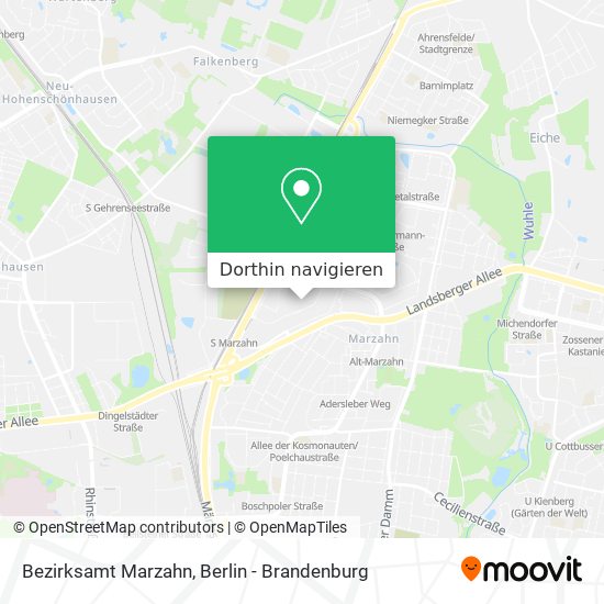 Bezirksamt Marzahn Karte