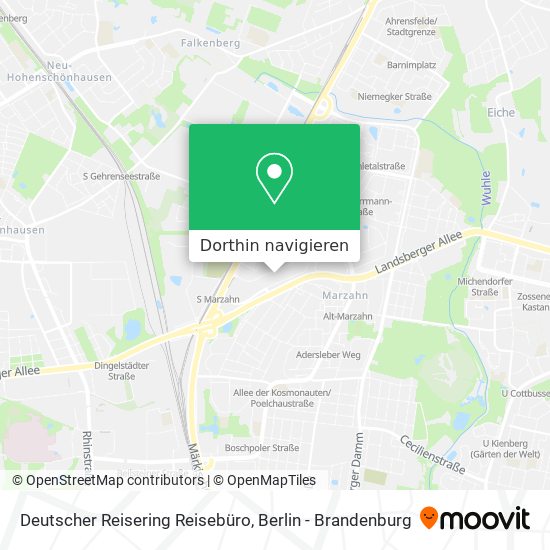 Deutscher Reisering Reisebüro Karte