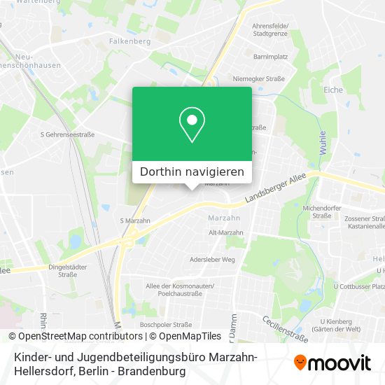 Kinder- und Jugendbeteiligungsbüro Marzahn-Hellersdorf Karte