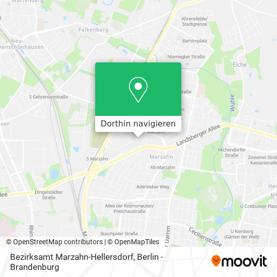 Bezirksamt Marzahn-Hellersdorf Karte