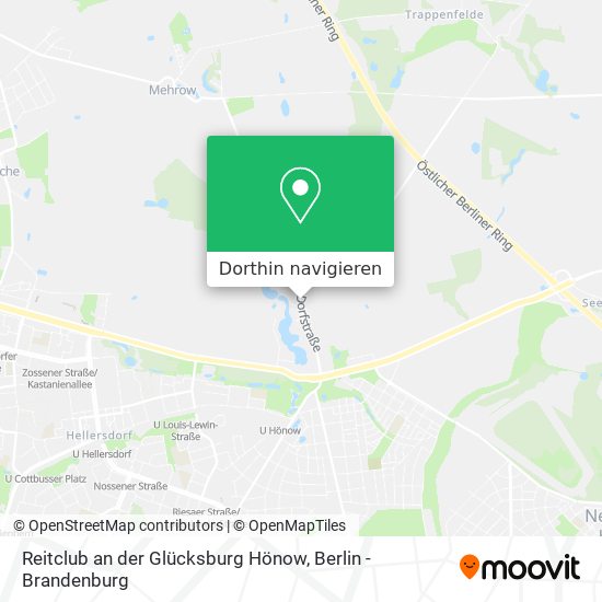 Reitclub an der Glücksburg Hönow Karte