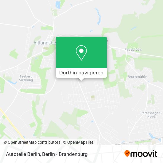 Autoteile Berlin Karte