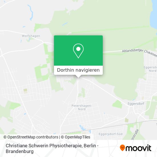 Christiane Schwerin Physiotherapie Karte