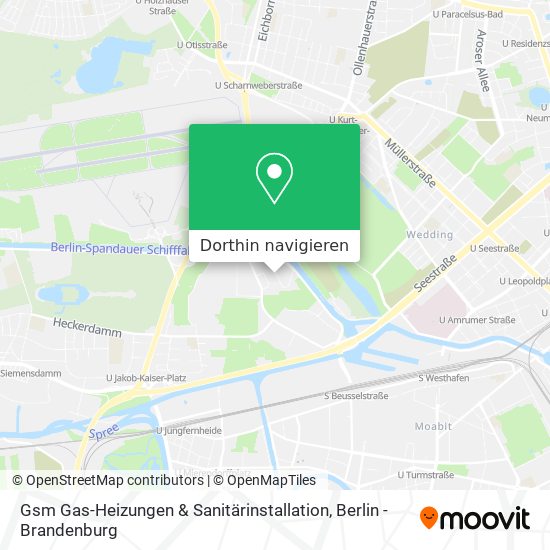 Gsm Gas-Heizungen & Sanitärinstallation Karte