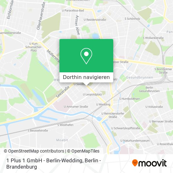 1 Plus 1 GmbH - Berlin-Wedding Karte