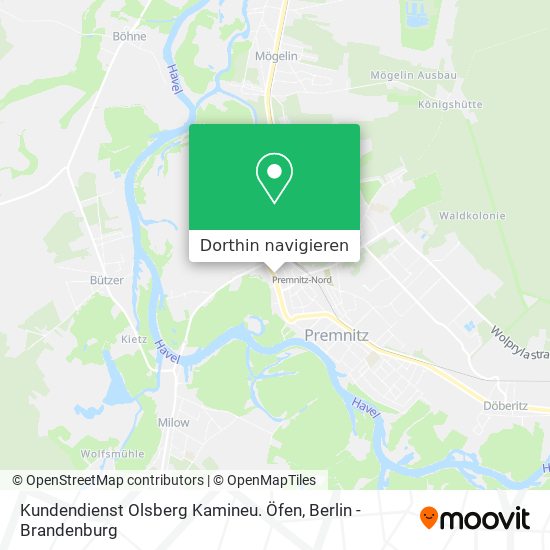 Kundendienst Olsberg Kamineu. Öfen Karte