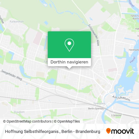 Hoffnung Selbsthilfeorganis. Karte