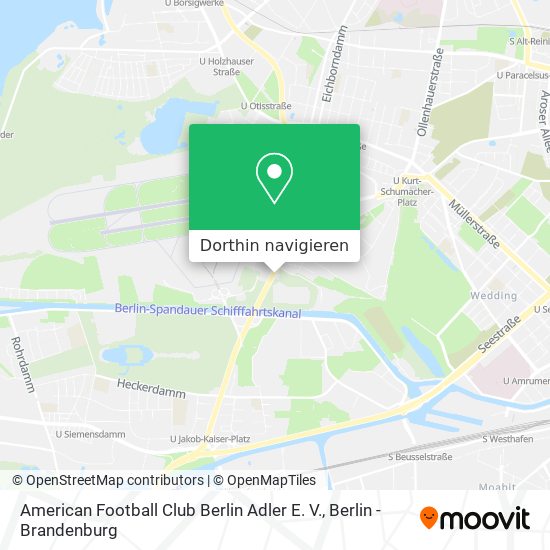 American Football Club Berlin Adler E. V. Karte