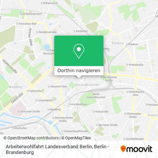 Arbeiterwohlfahrt Landesverband Berlin Karte
