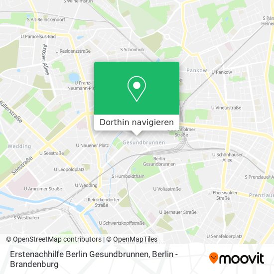 Erstenachhilfe Berlin Gesundbrunnen Karte