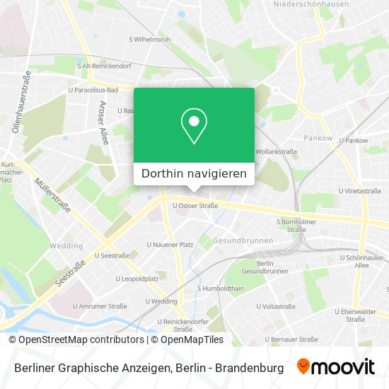 Berliner Graphische Anzeigen Karte