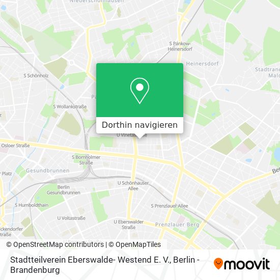 Stadtteilverein Eberswalde- Westend E. V. Karte
