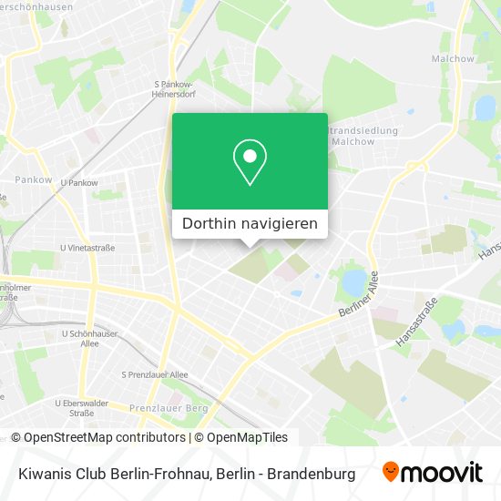 Kiwanis Club Berlin-Frohnau Karte