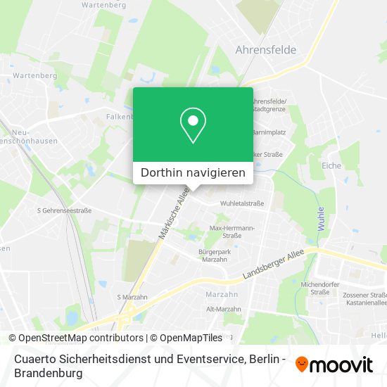 Cuaerto Sicherheitsdienst und Eventservice Karte