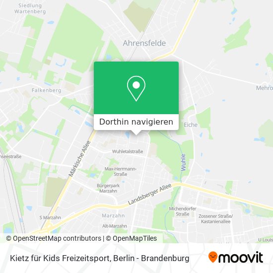 Kietz für Kids Freizeitsport Karte