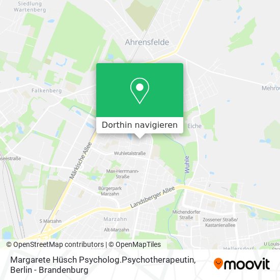 Margarete Hüsch Psycholog.Psychotherapeutin Karte