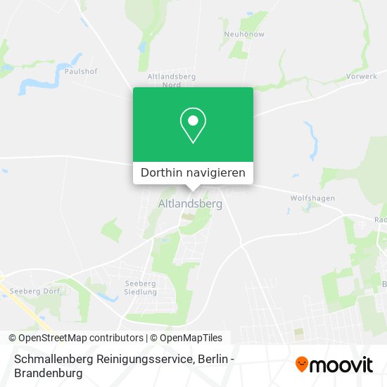 Schmallenberg Reinigungsservice Karte