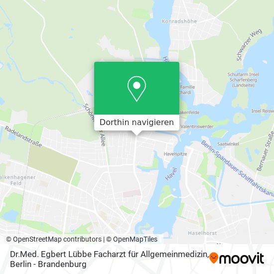 Dr.Med. Egbert Lübbe Facharzt für Allgemeinmedizin Karte