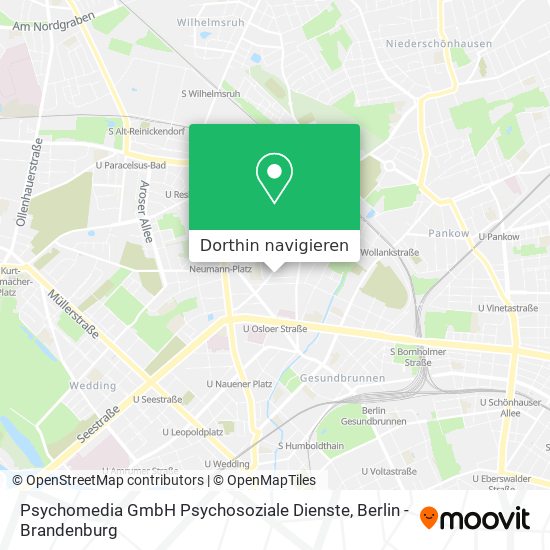 Psychomedia GmbH Psychosoziale Dienste Karte