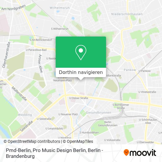 Pmd-Berlin, Pro Music Design Berlin Karte