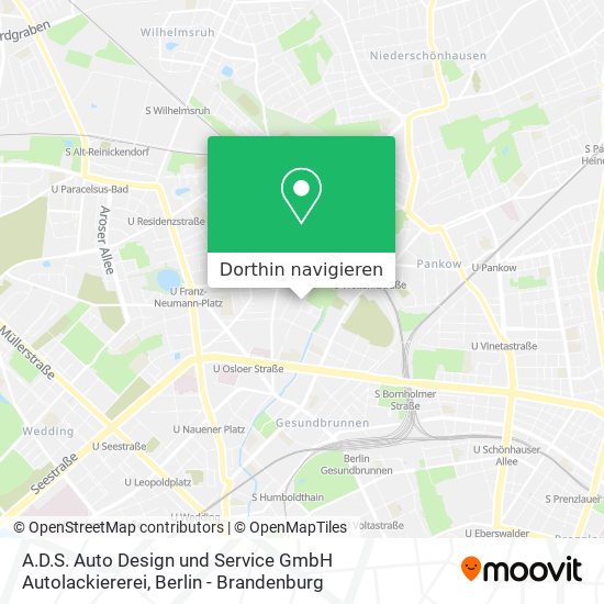 A.D.S. Auto Design und Service GmbH Autolackiererei Karte