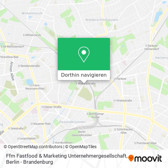 Ffm Fastfood & Marketing Unternehmergesellschaft Karte