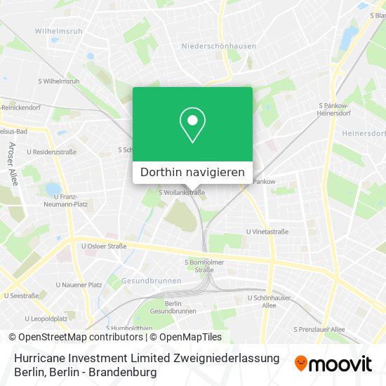 Hurricane Investment Limited Zweigniederlassung Berlin Karte