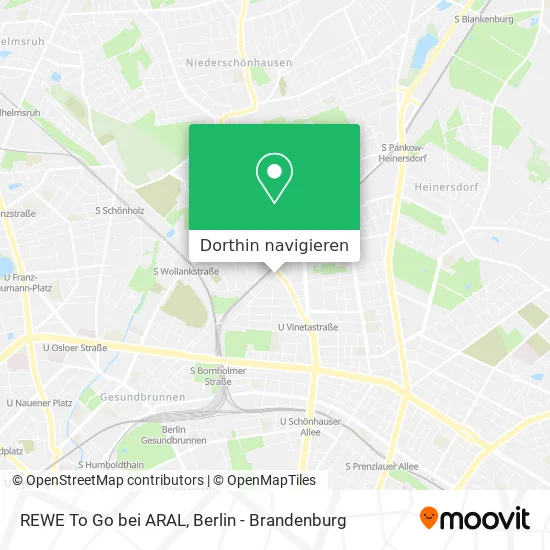 REWE To Go bei ARAL Karte