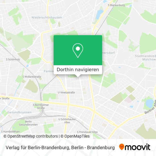 Verlag für Berlin-Brandenburg Karte