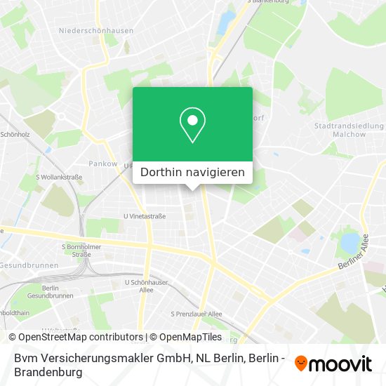 Bvm Versicherungsmakler GmbH, NL Berlin Karte